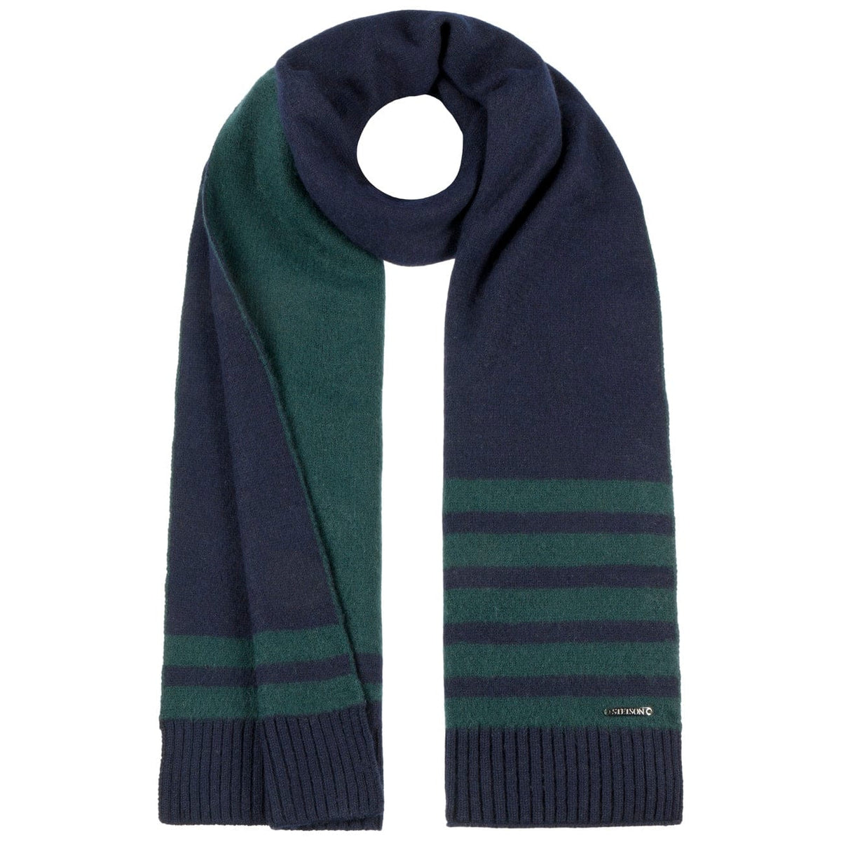 Twotone Stripes Cashmere Scarf - JJ Hat Center ®