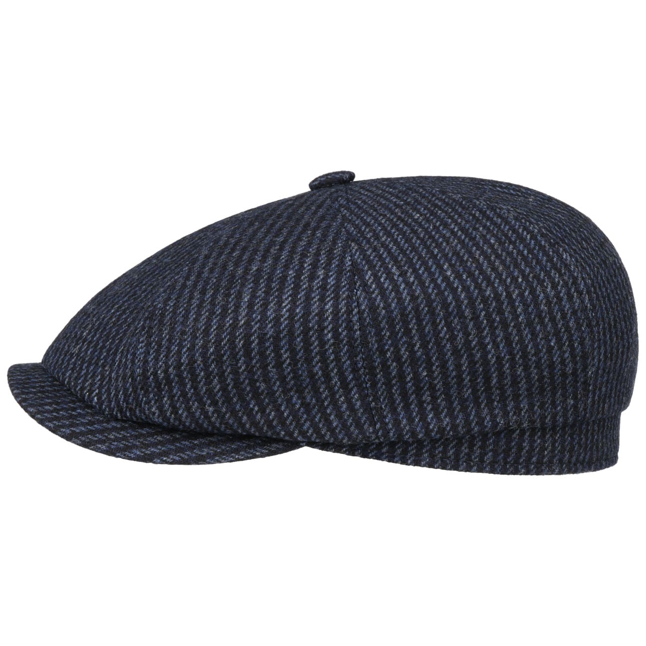 Hatteras Woolen Stripe Flat Cap - JJ Hat Center ®