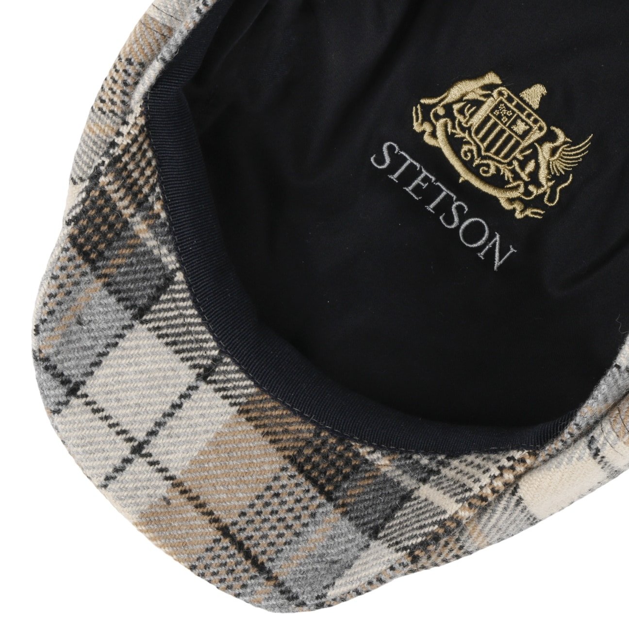 Hatteras Alpaca Wool Check News Boy Cap - JJ Hat Center ®