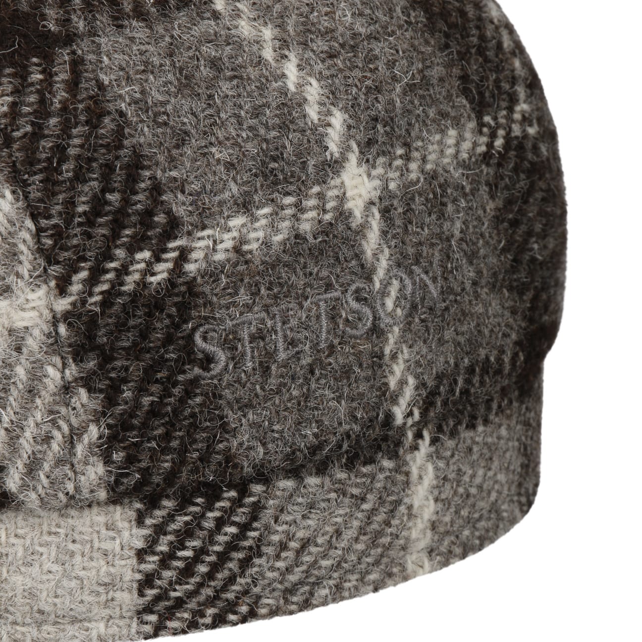 Hatteras Undyed Harris Tweed Newsboy Cap - JJ Hat Center ®