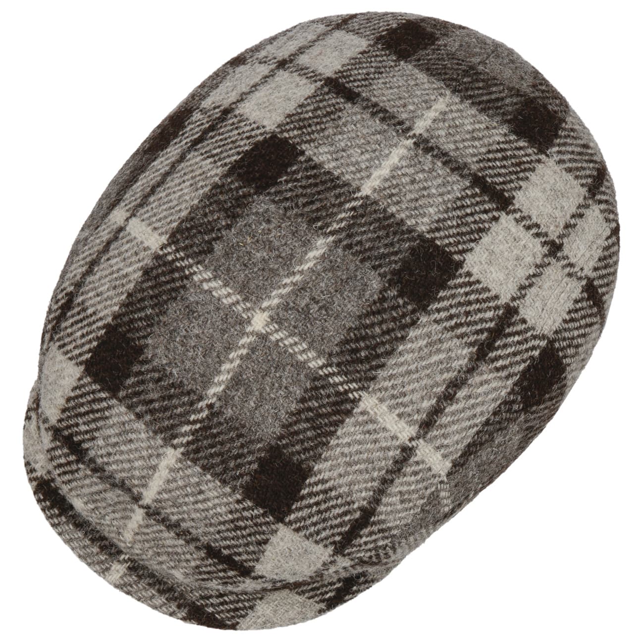 Undyed Harris Tweed Driver Flat Cap - JJ Hat Center ®