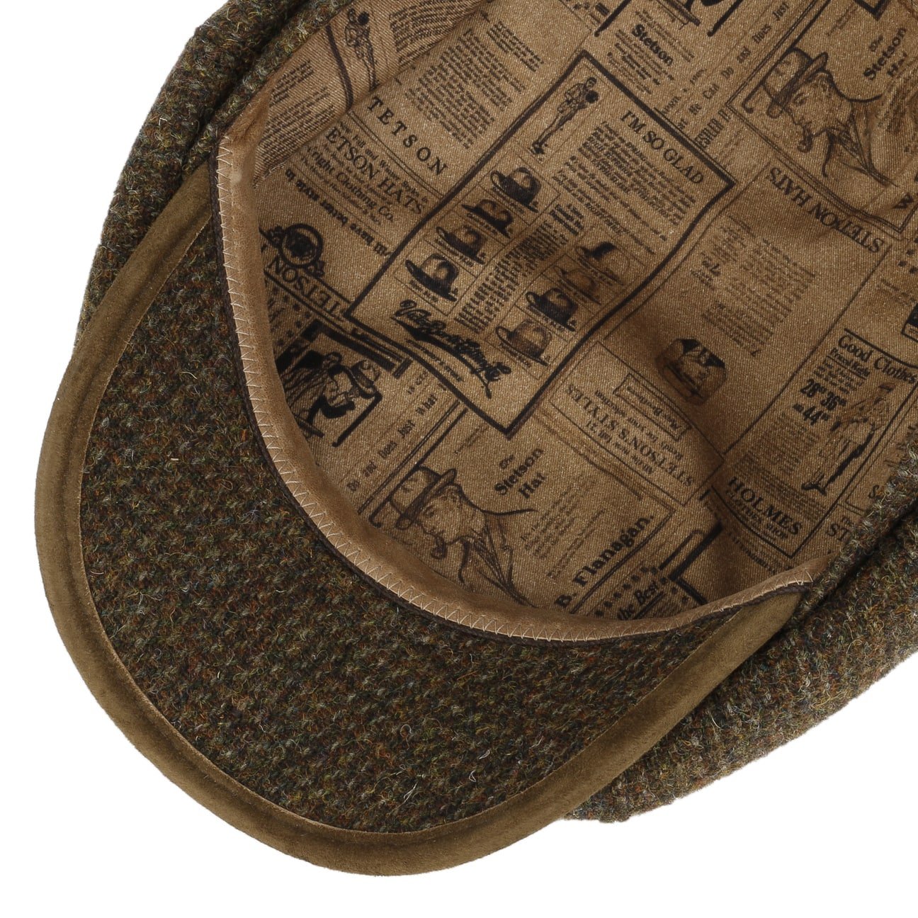 Hatteras Wool Harris Tweed Flat Cap - JJ Hat Center ®