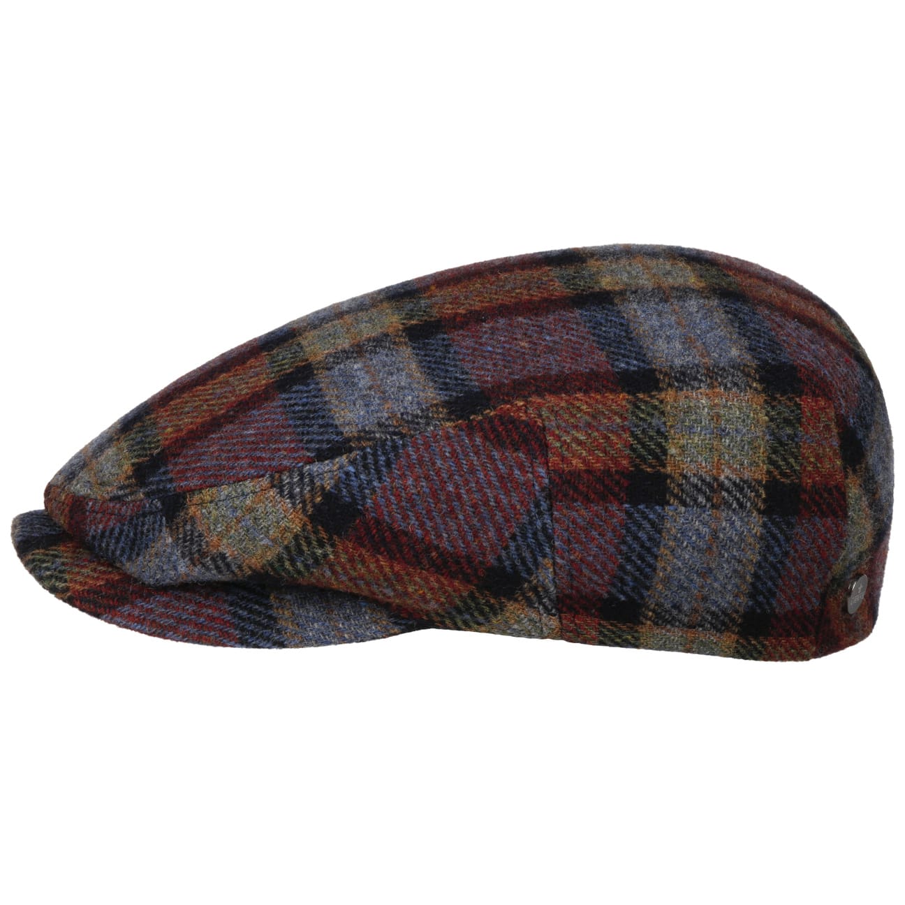 Kent Madero Wool Check Flat Cap - JJ Hat Center ®