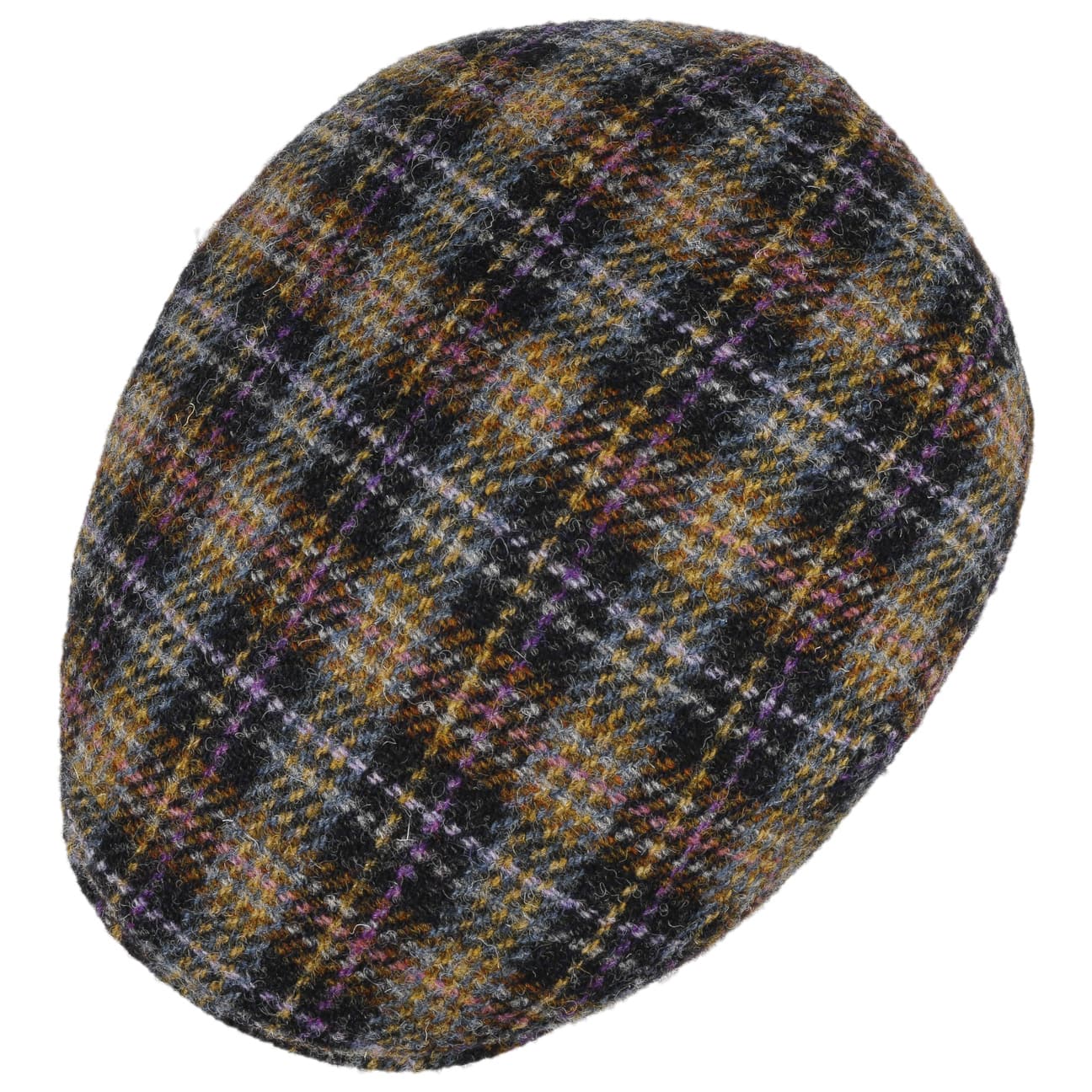 Kent Check Harris Tweed Flat Cap - JJ Hat Center ®