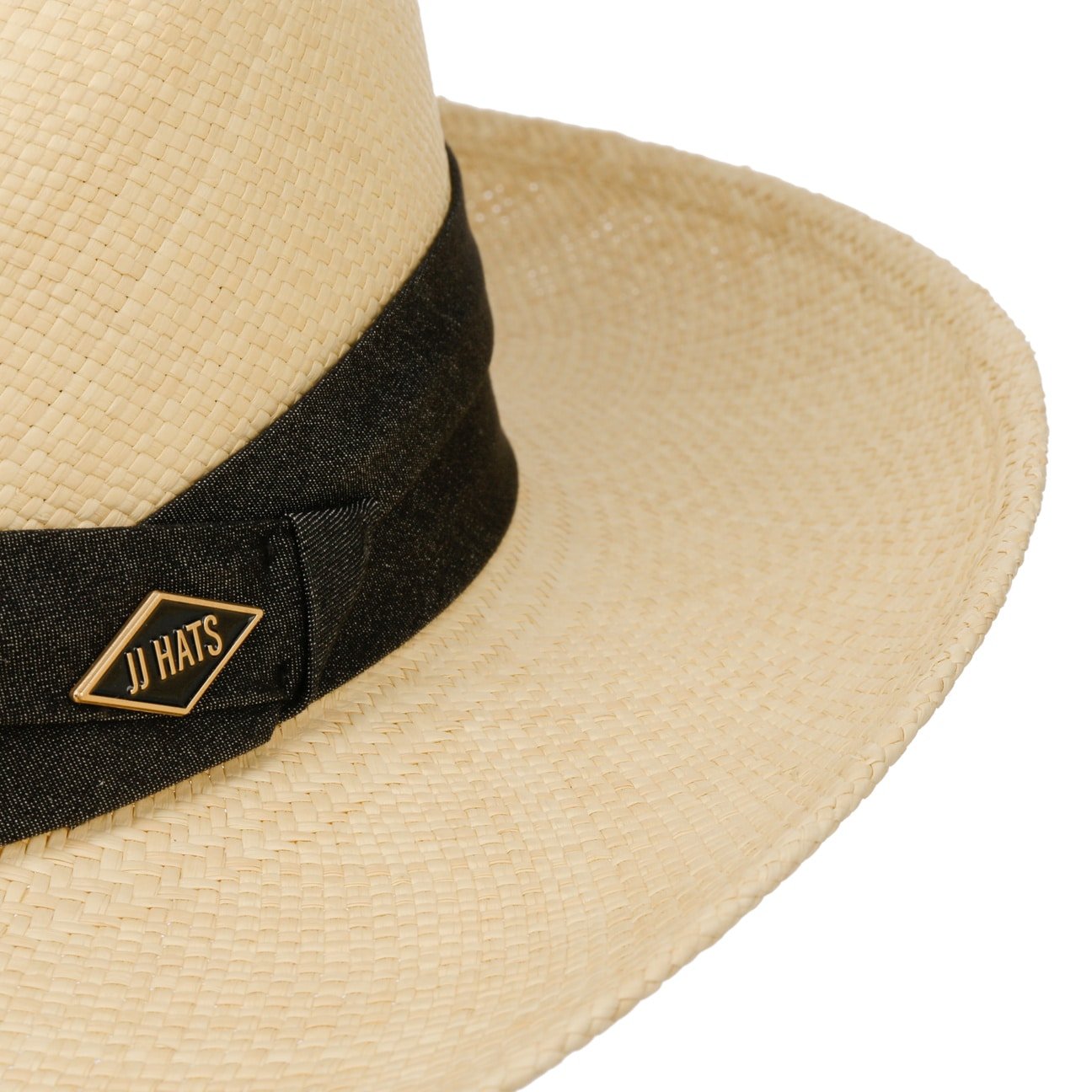 Fedora Panama 7/8 Pleated Black Band - JJ Hat Center ®
