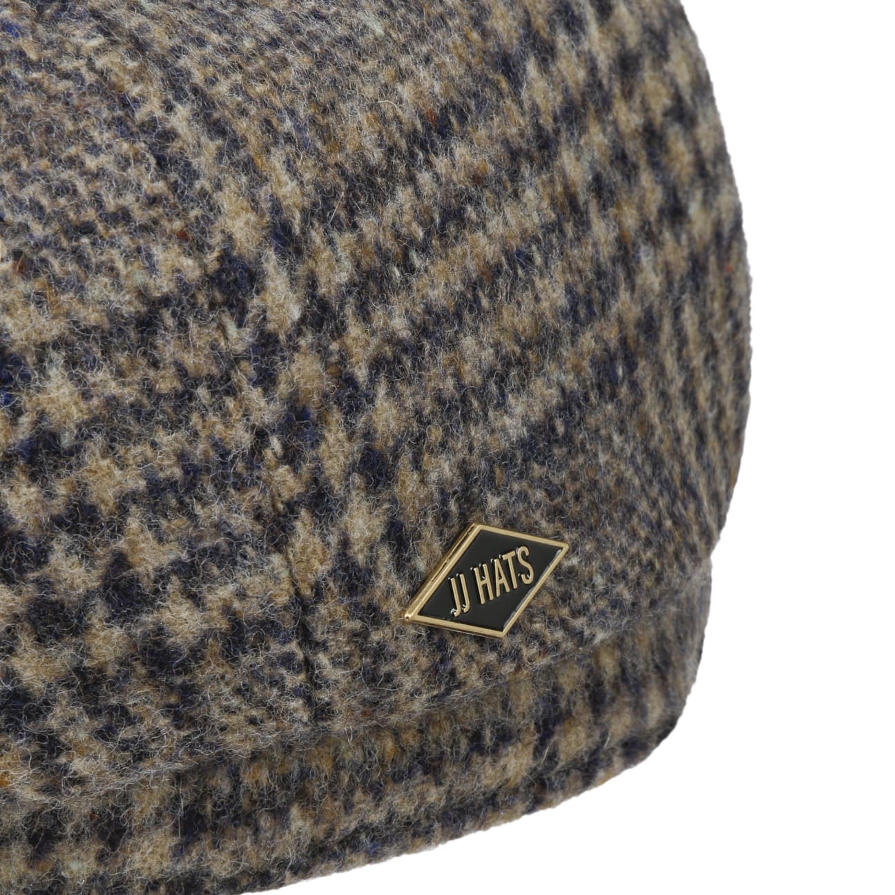 Eight Panel Cap Check Virgin Wool - JJ Hat Center ®