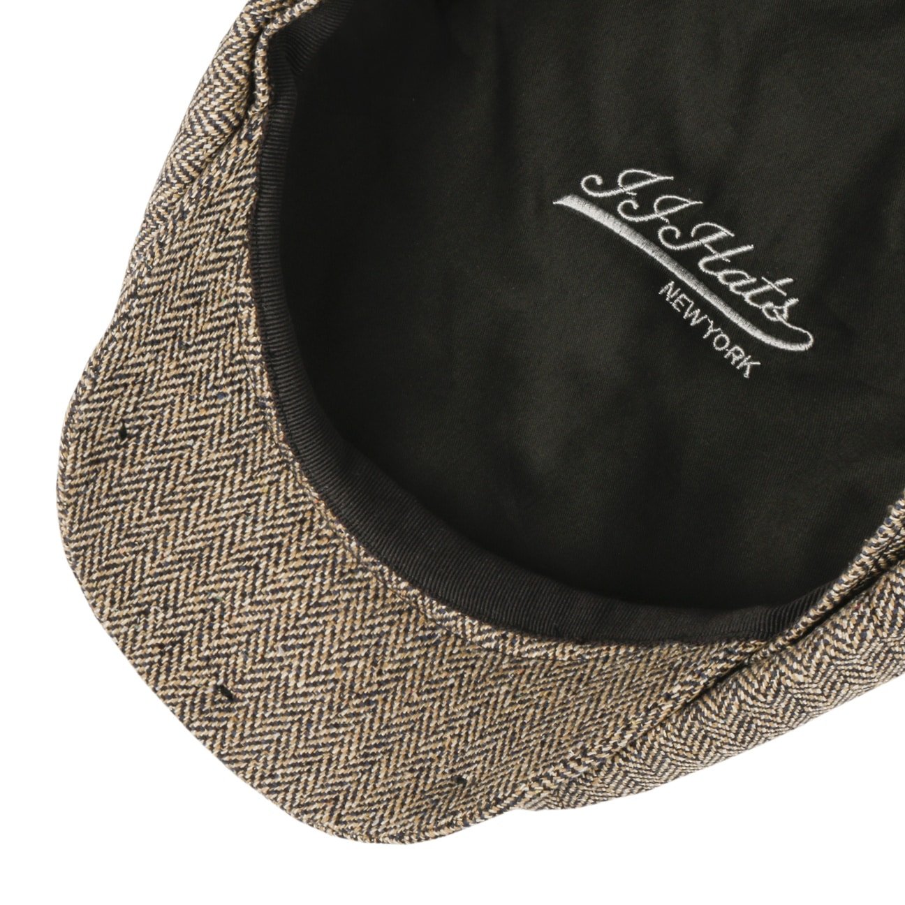Eight Panel Cap Silk Herringbone - JJ Hat Center ®