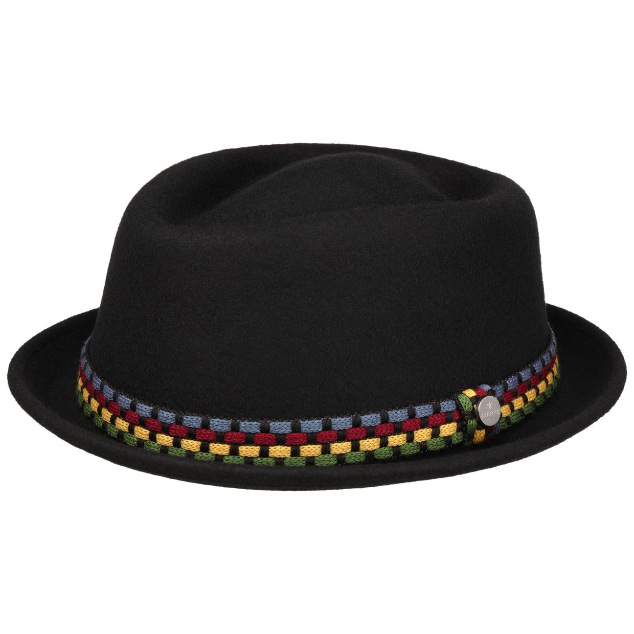 Knit Colour Band Pork Pie Wool Hat - JJ Hat Center ®