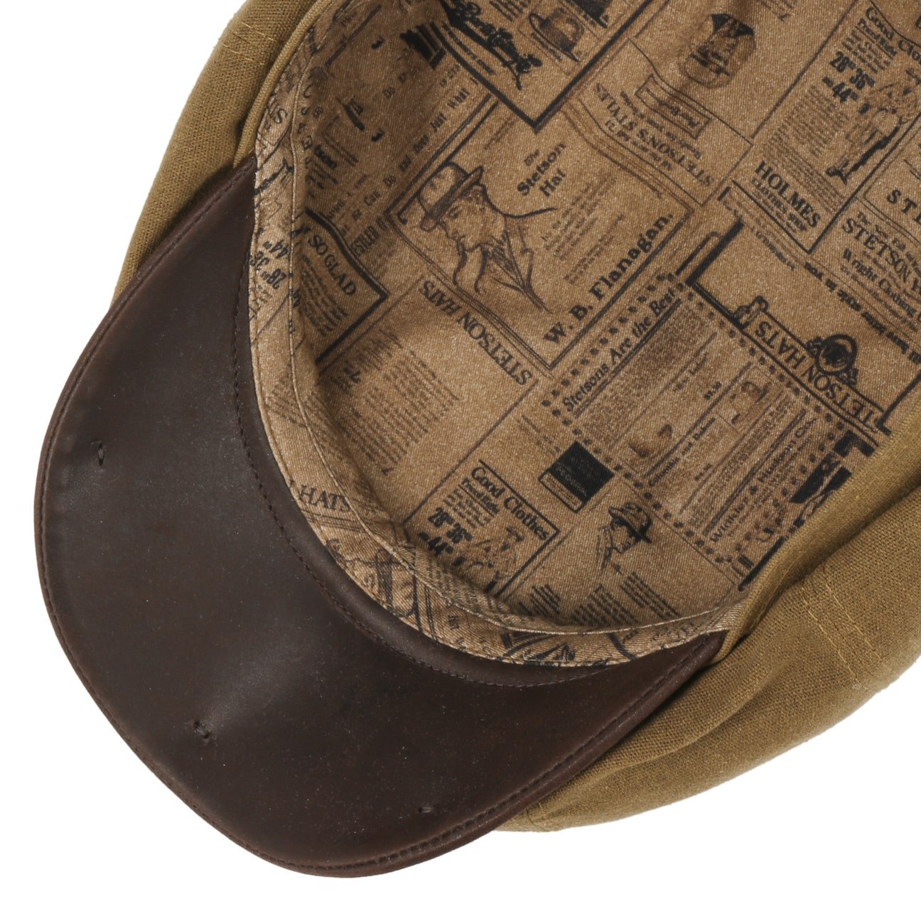 Hatteras Waxed Contrast Flat Cap - JJ Hat Center ®