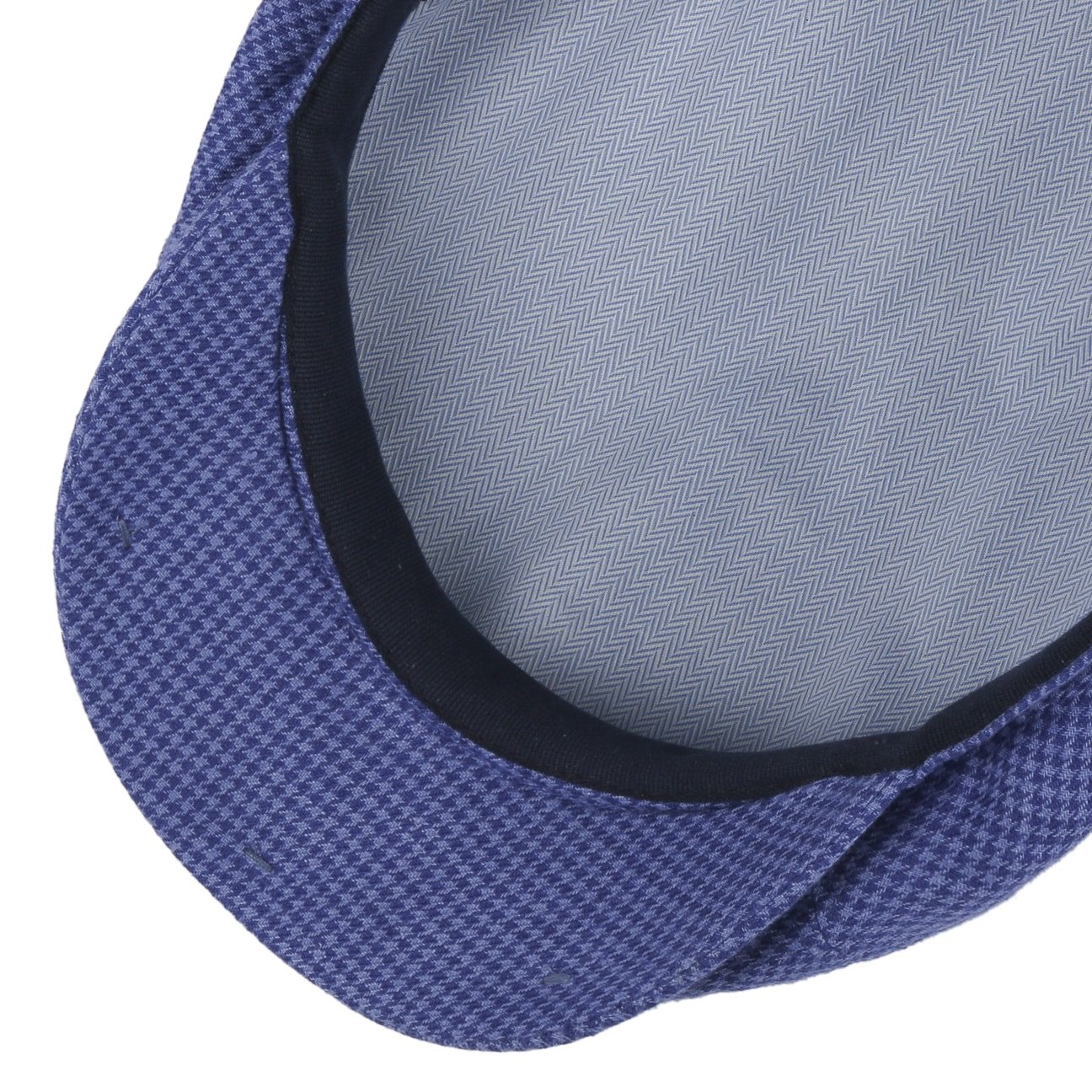 6 Panel Houndstooth Golf Flat Cap - JJ Hat Center ®