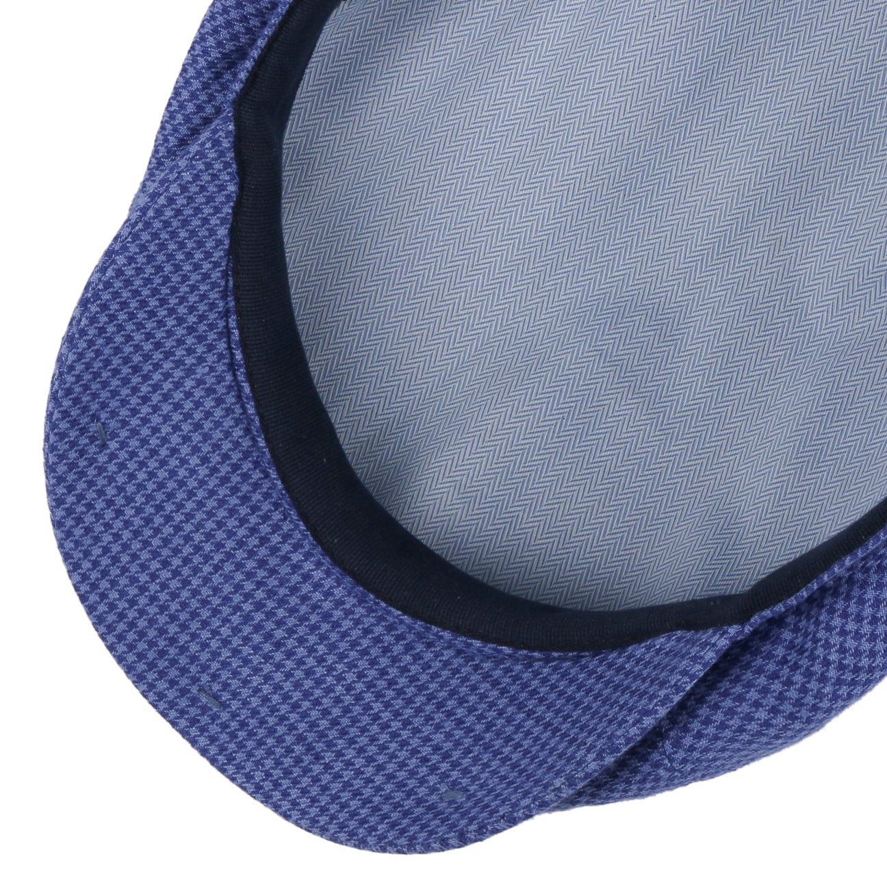 6 Panel Houndstooth Golf Flat Cap - JJ Hat Center ®