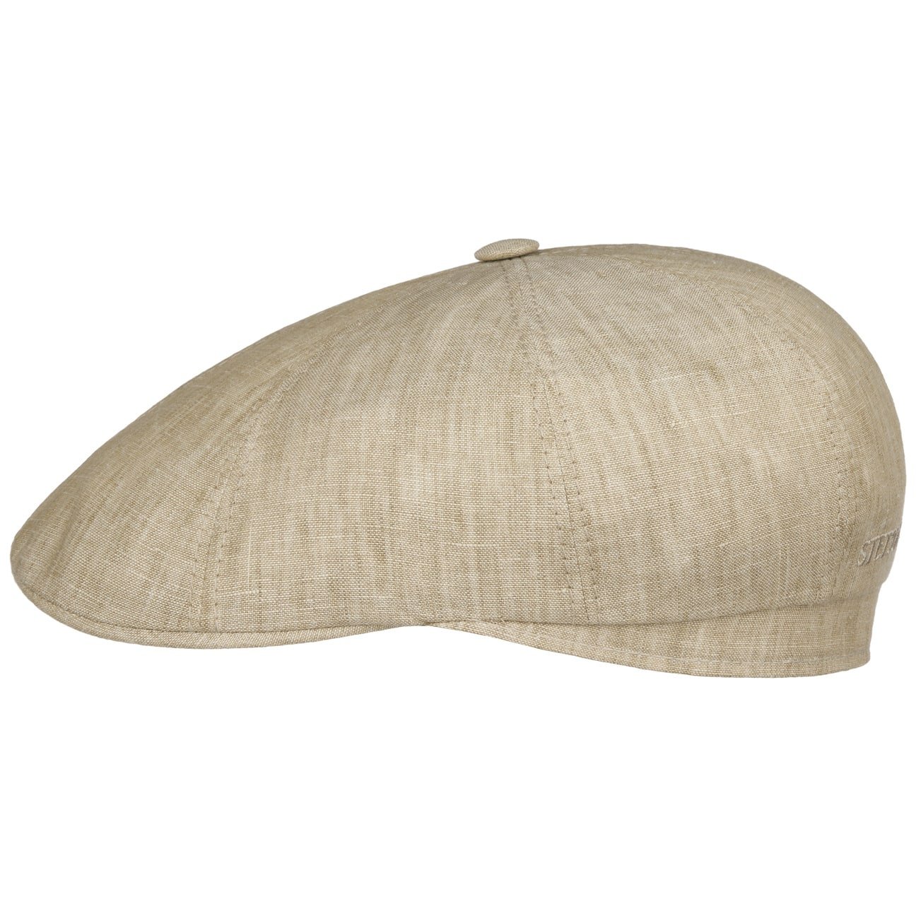 Bricksford 8 Panel Linen Flat Cap - JJ Hat Center ®