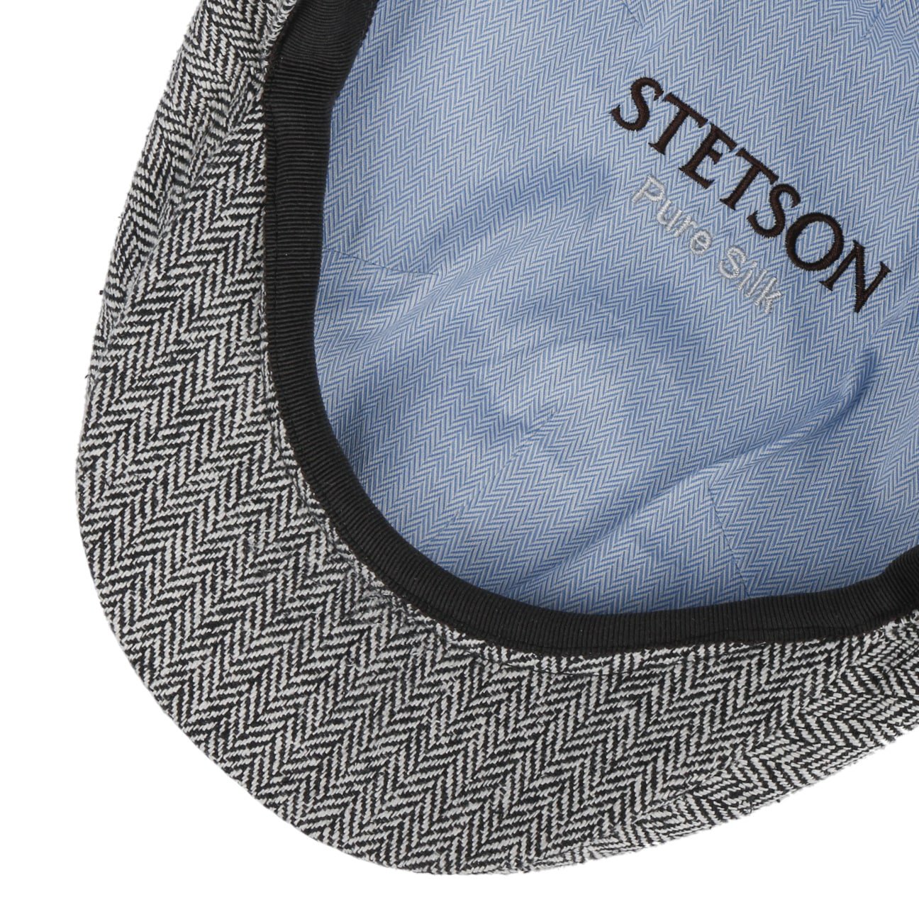 Herringbone UV Silk Driver Flat Cap - JJ Hat Center ®