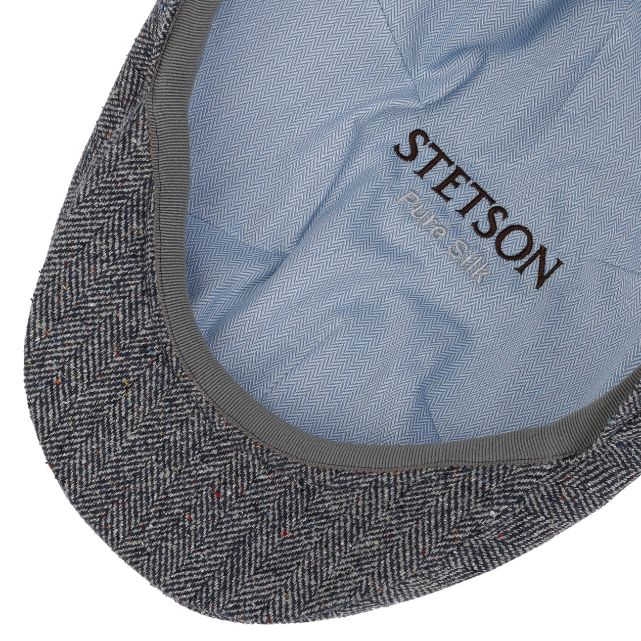 Herringbone UV Silk Driver Flat Cap - JJ Hat Center ®