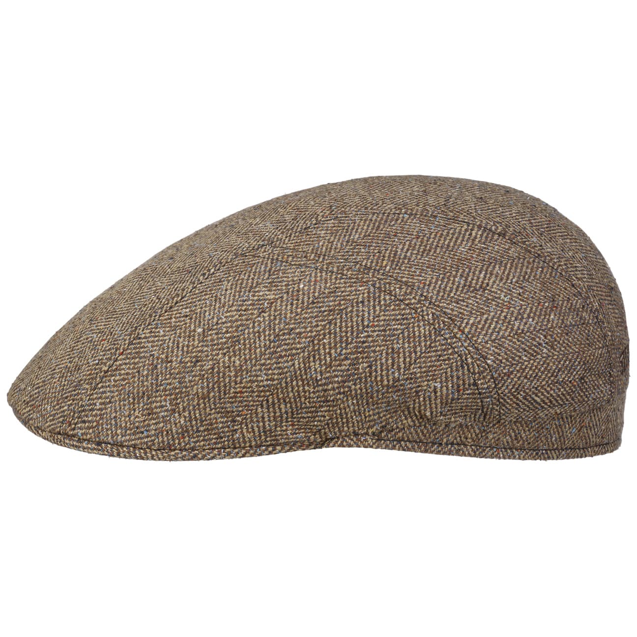 Herringbone UV Silk Driver Flat Cap - JJ Hat Center ®