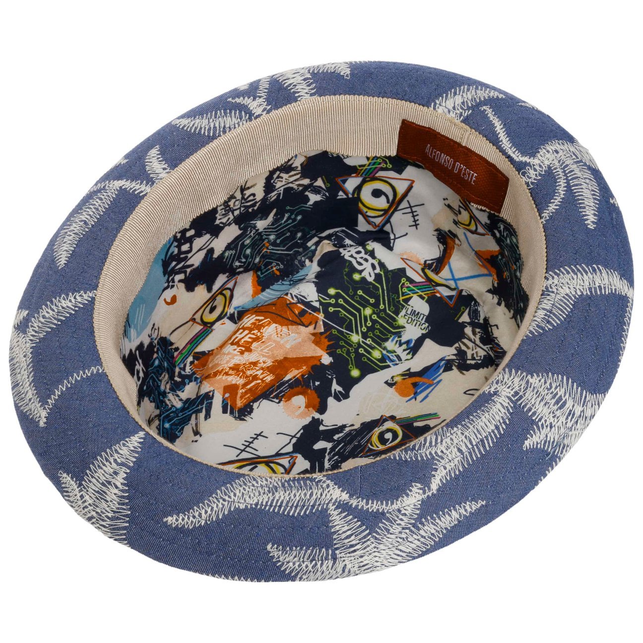 Leaves Pork Pie Cloth Hat - JJ Hat Center ®