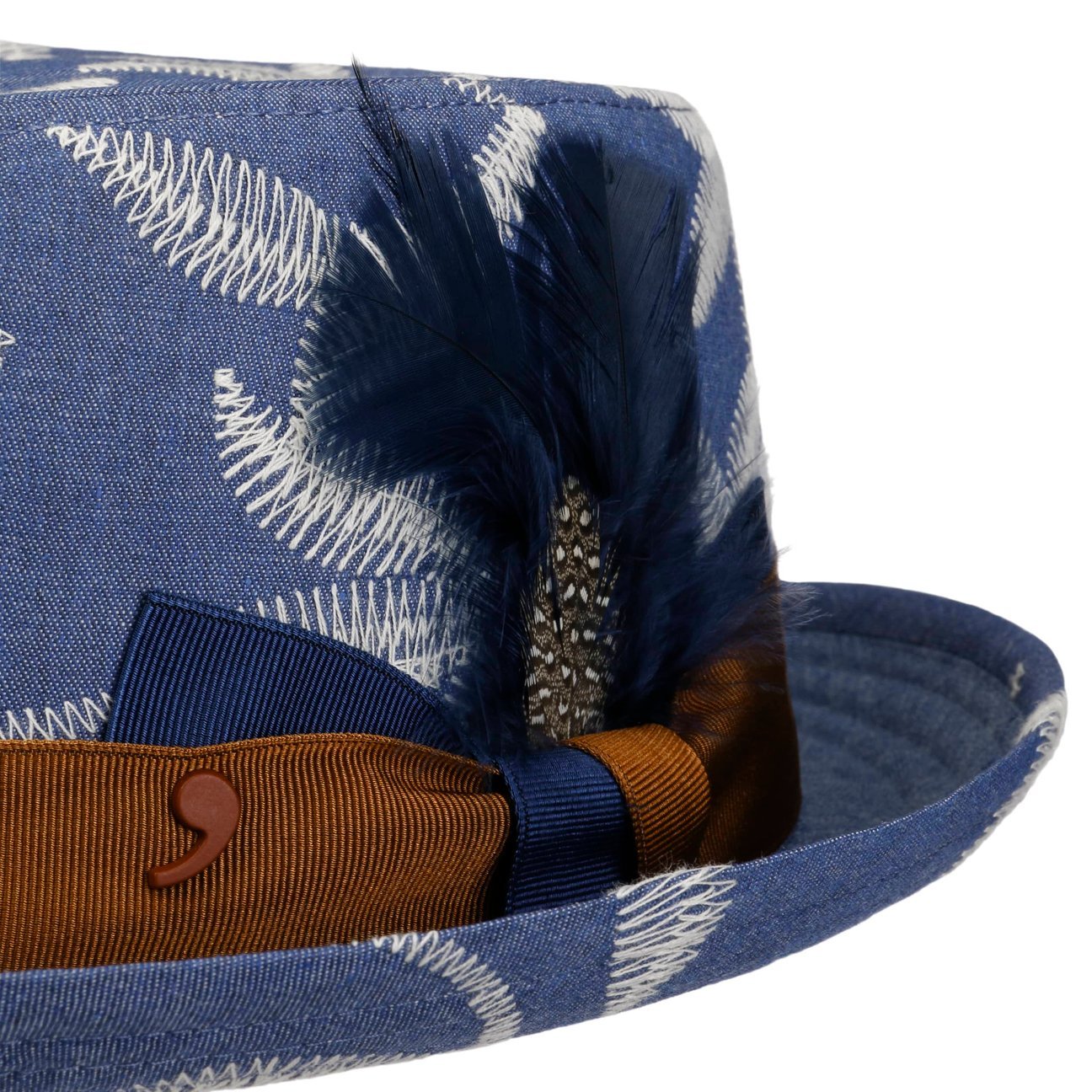 Leaves Pork Pie Cloth Hat - JJ Hat Center ®