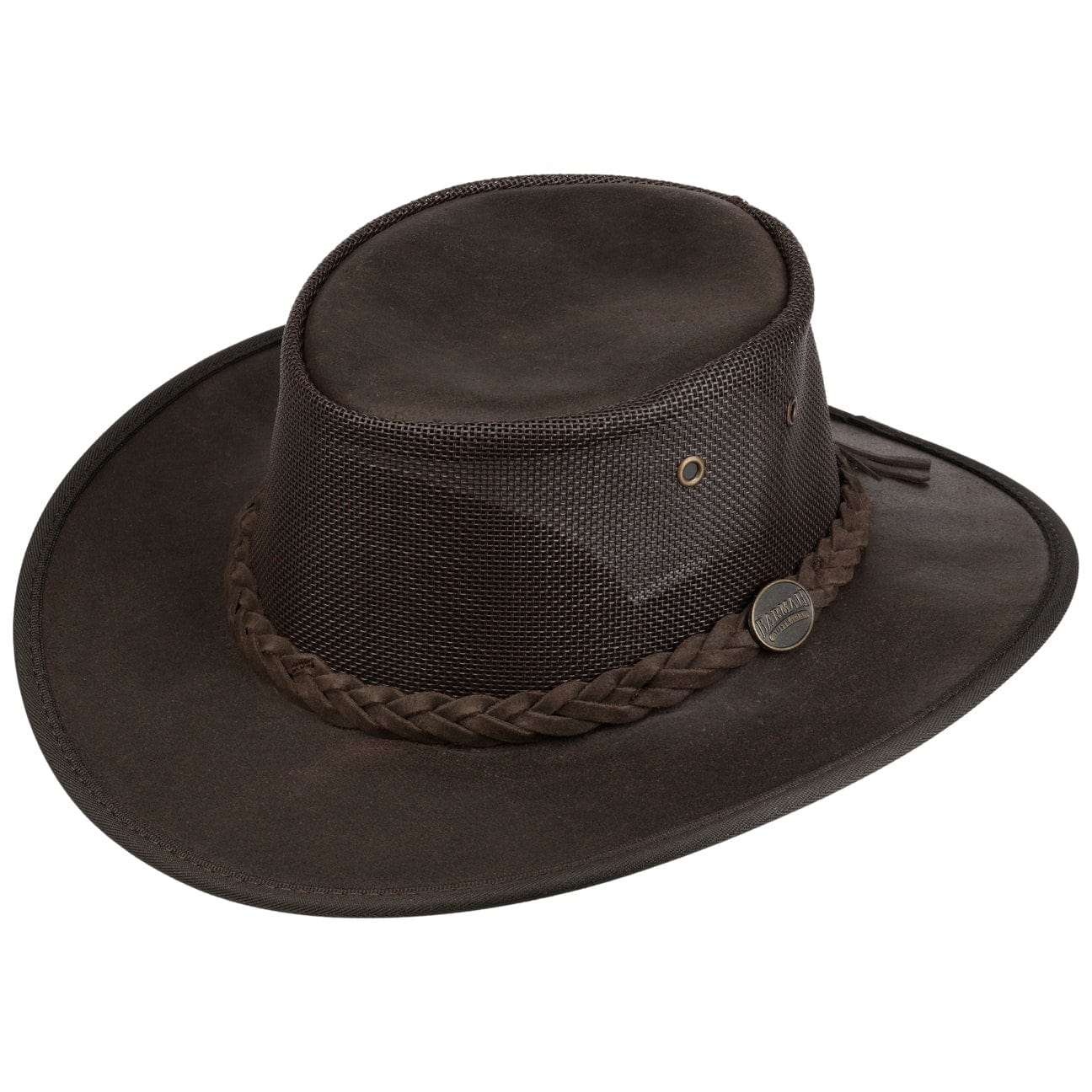 Foldaway Cooler Leather Hat by Barmah - JJ Hat Center ®