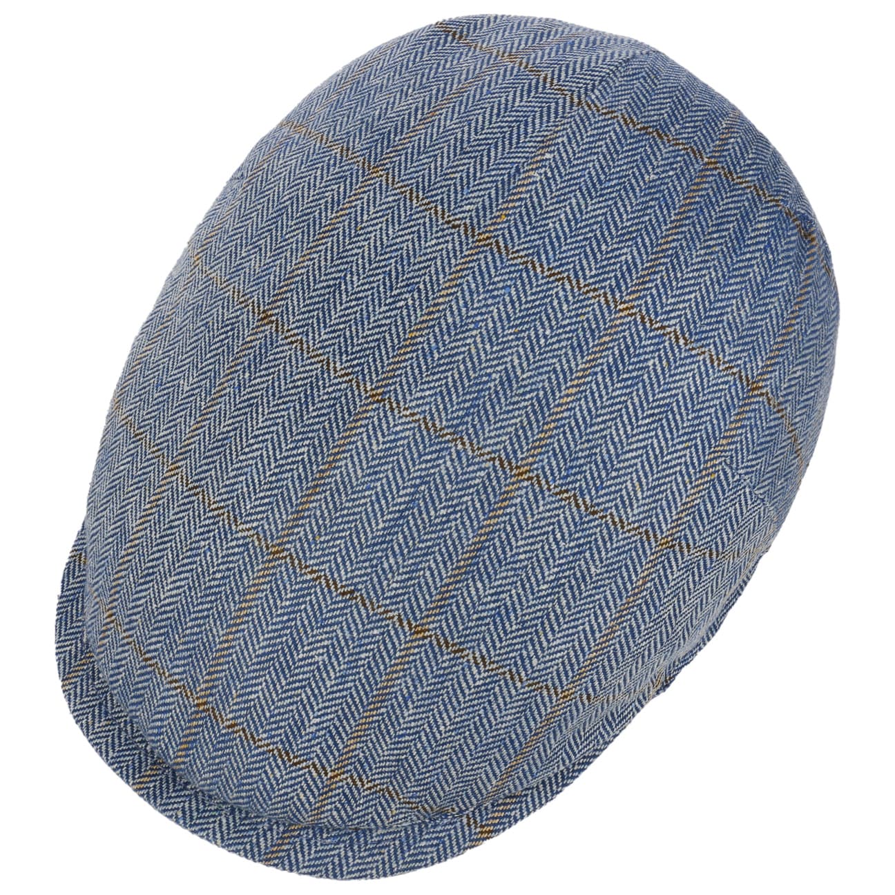 Capri Fishbone Silk Flat Cap - JJ Hat Center ®