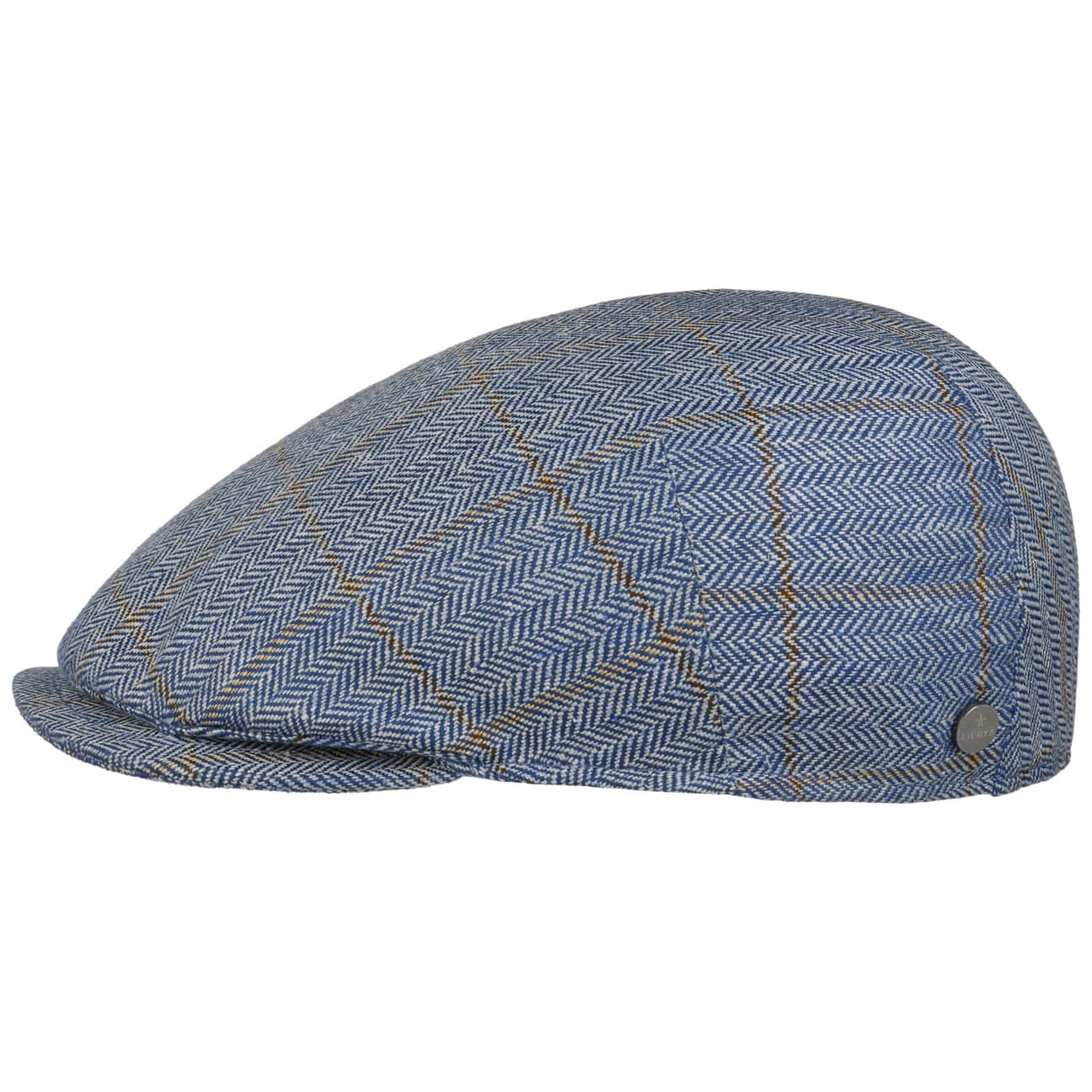 Capri Fishbone Silk Flat Cap - JJ Hat Center ®