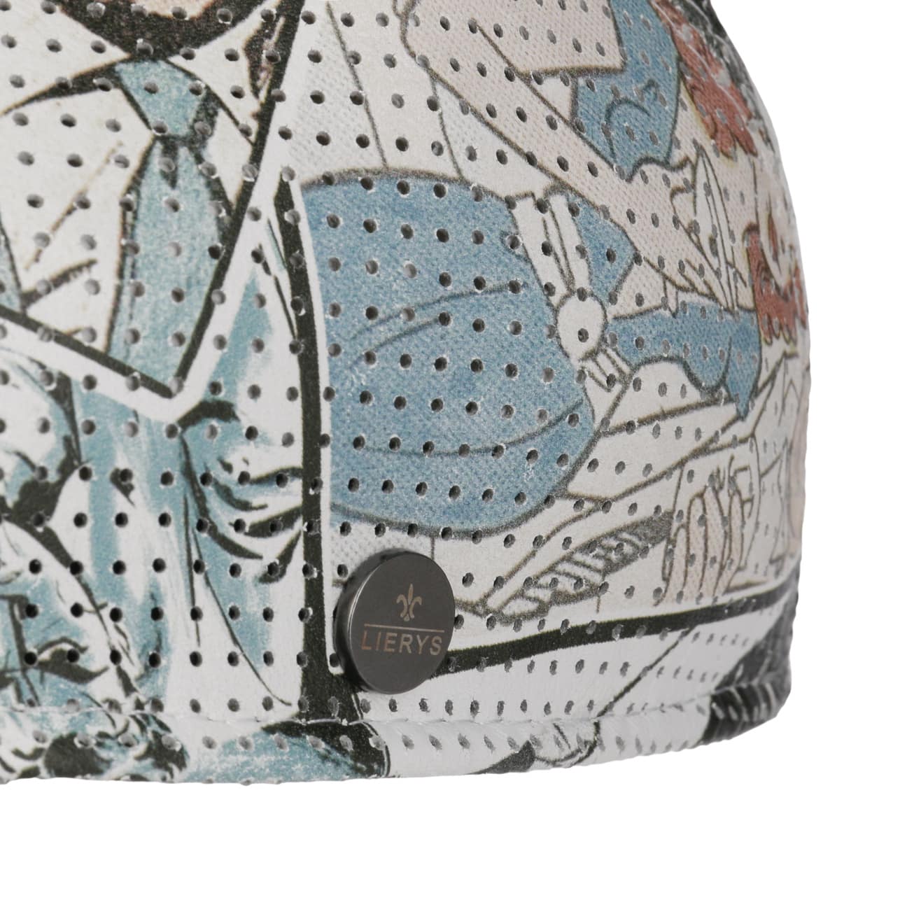 Leather Perforiert Comic Flat Cap - JJ Hat Center ®