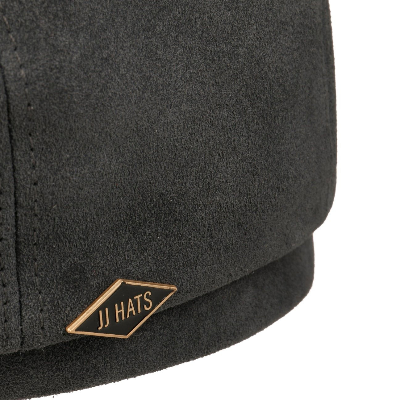 8 Panel Suede Calfskin Flat Cap - JJ Hat Center ®