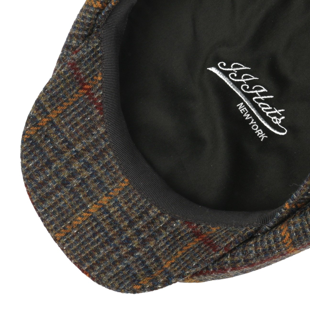 8 Panel Barkeyville Wool Flat Cap - JJ Hat Center ®