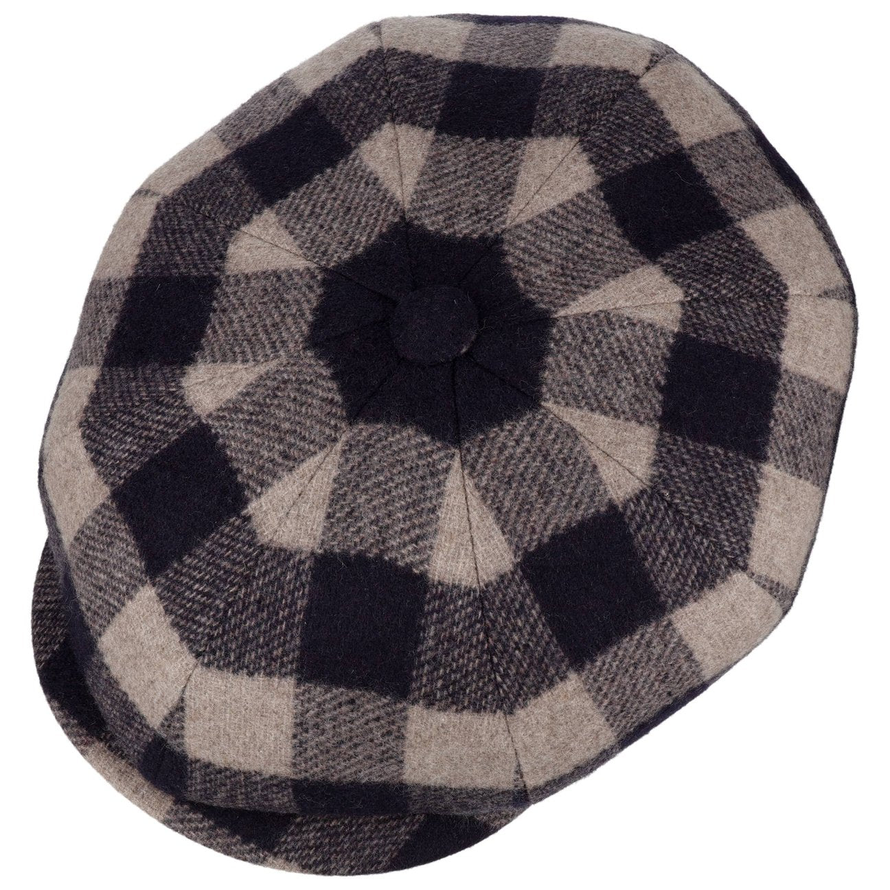 Kyoto Twotone Check Flat Cap - JJ Hat Center ®