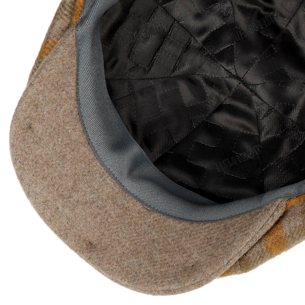 Napoli Wool Check Flat Cap - JJ Hat Center ®