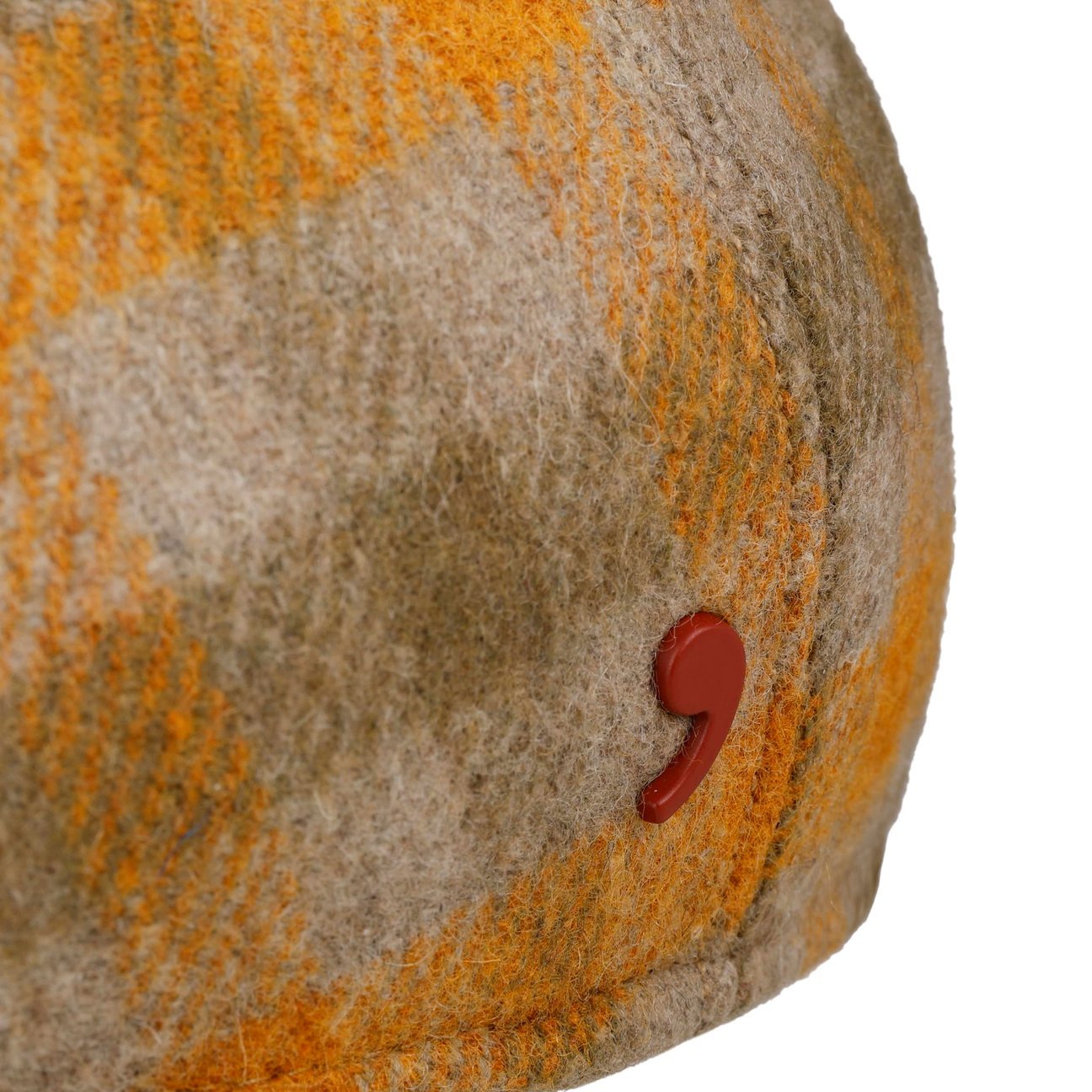 Napoli Wool Check Flat Cap - JJ Hat Center ®