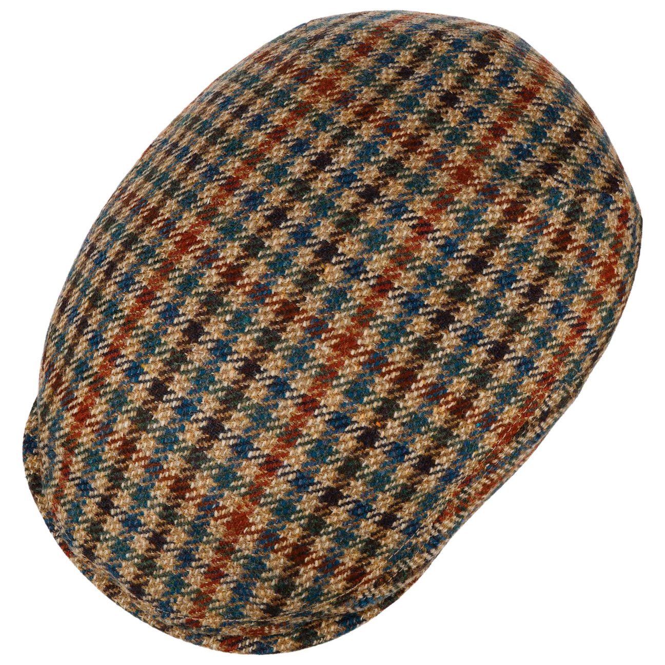 Fine Check Wool Flat Cap - JJ Hat Center ®