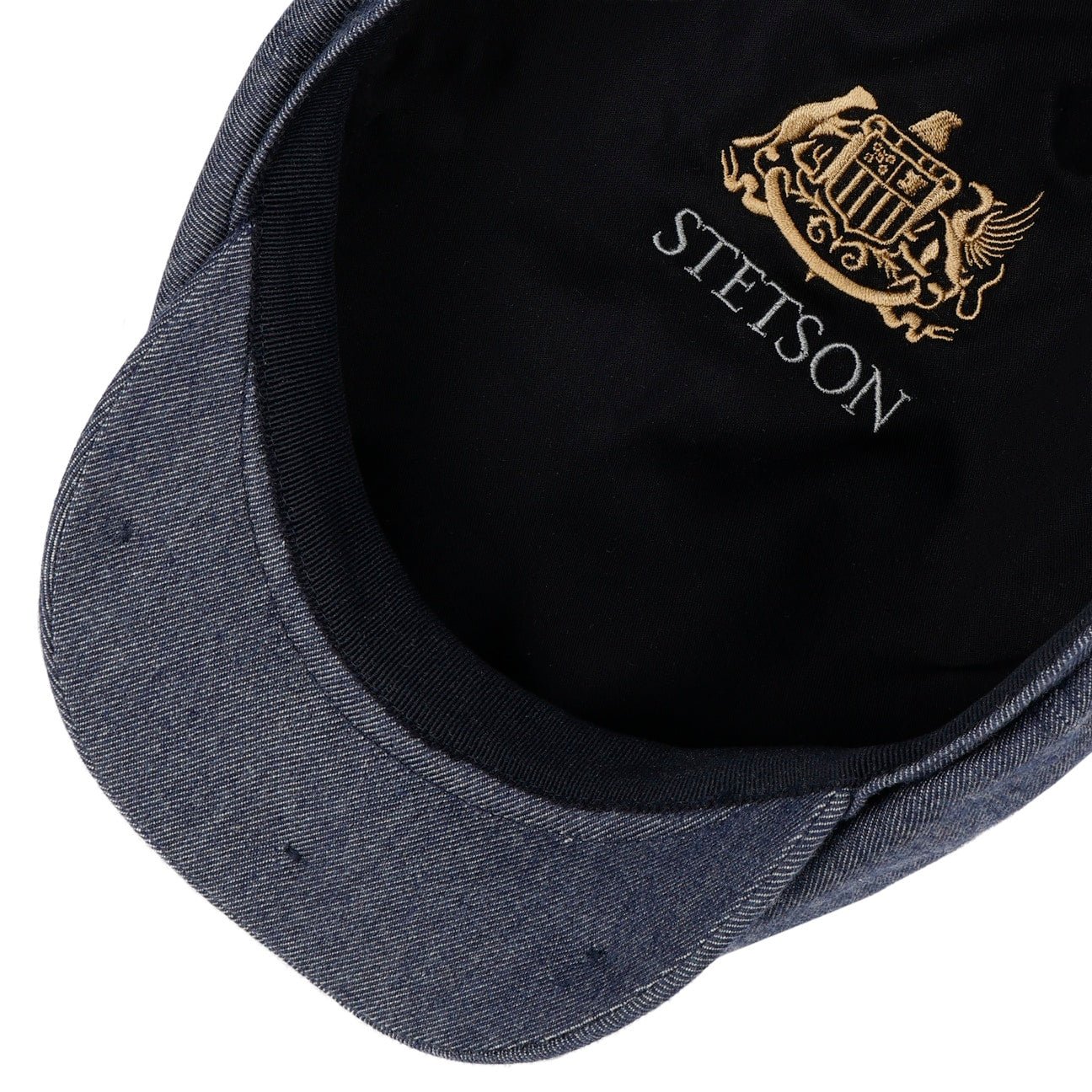 Hatteras Denim Cashmere Flat Cap - JJ Hat Center ®