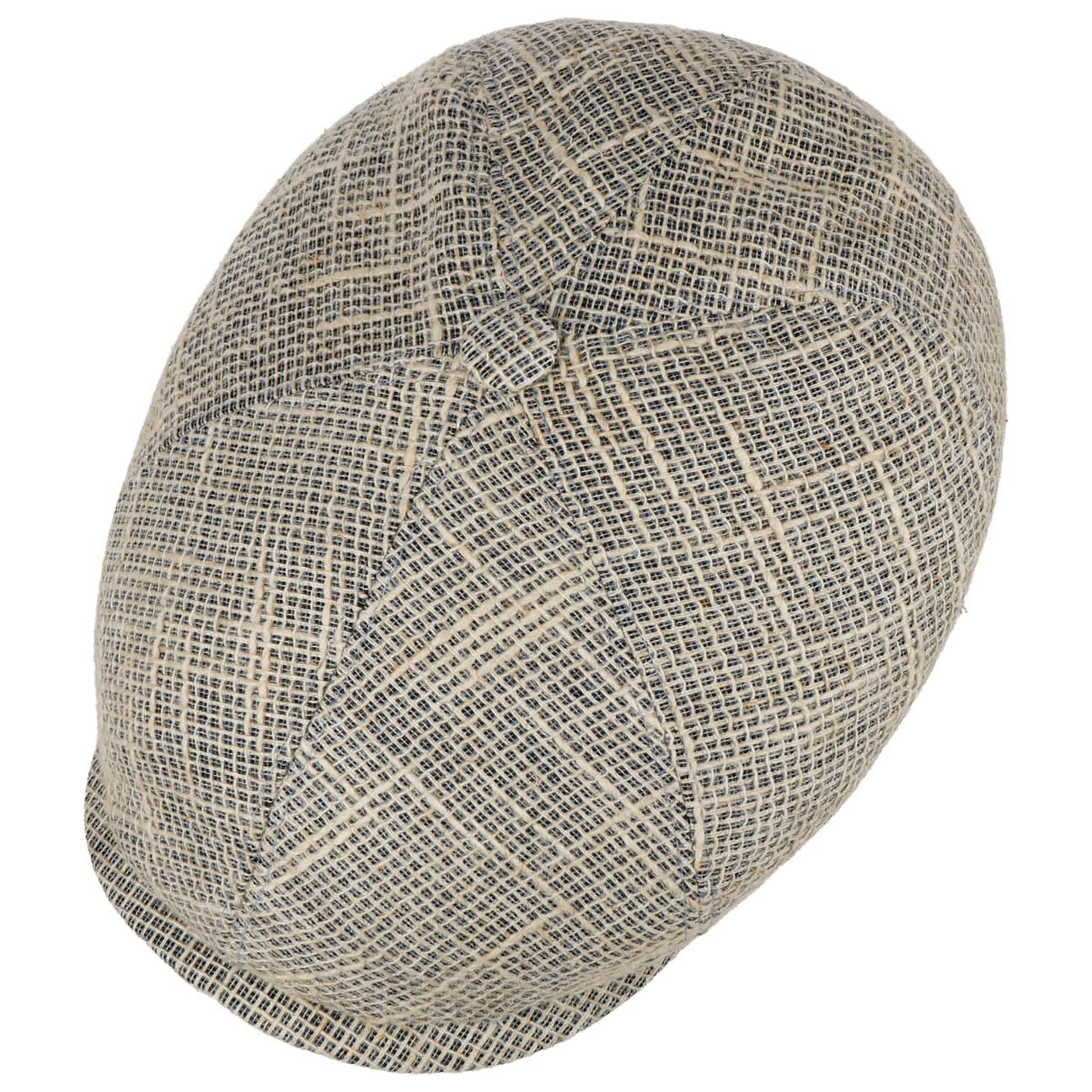 Sustainable Linen Mix 6 Panel Flat Cap - JJ Hat Center ®