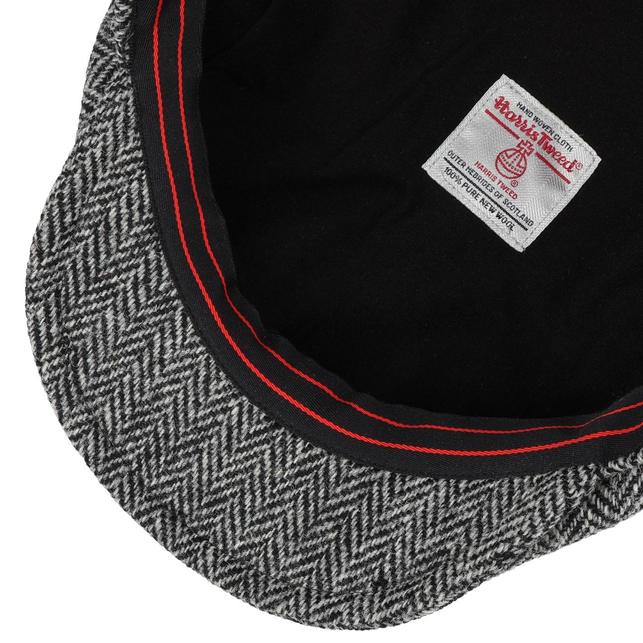 Harris Tweed Herringbone Flat Cap - JJ Hat Center ®