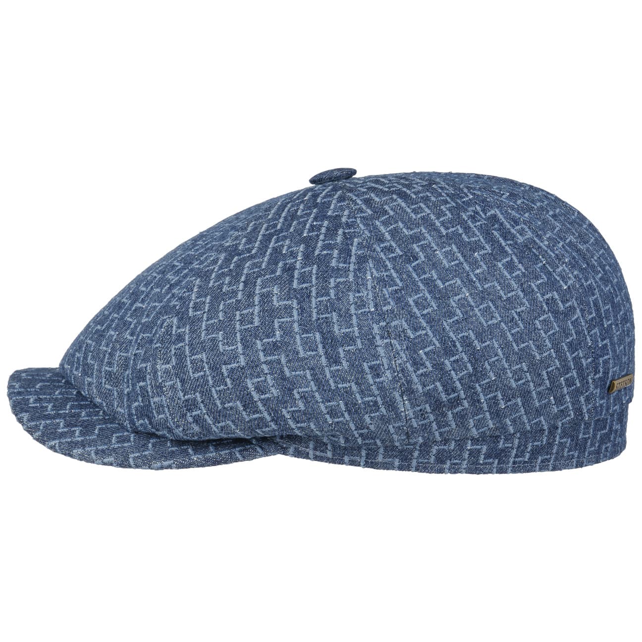 Hatteras Embroidered Denim Flat Cap - JJ Hat Center ®