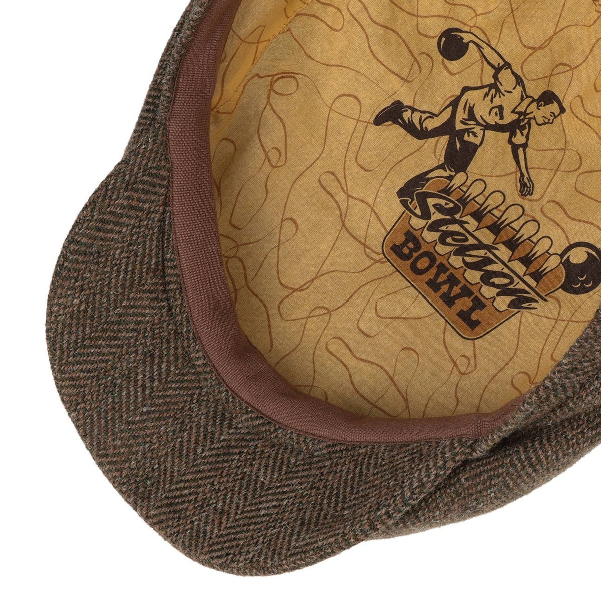 Herringbone Vintage Driver Flat Cap - JJ Hat Center ®