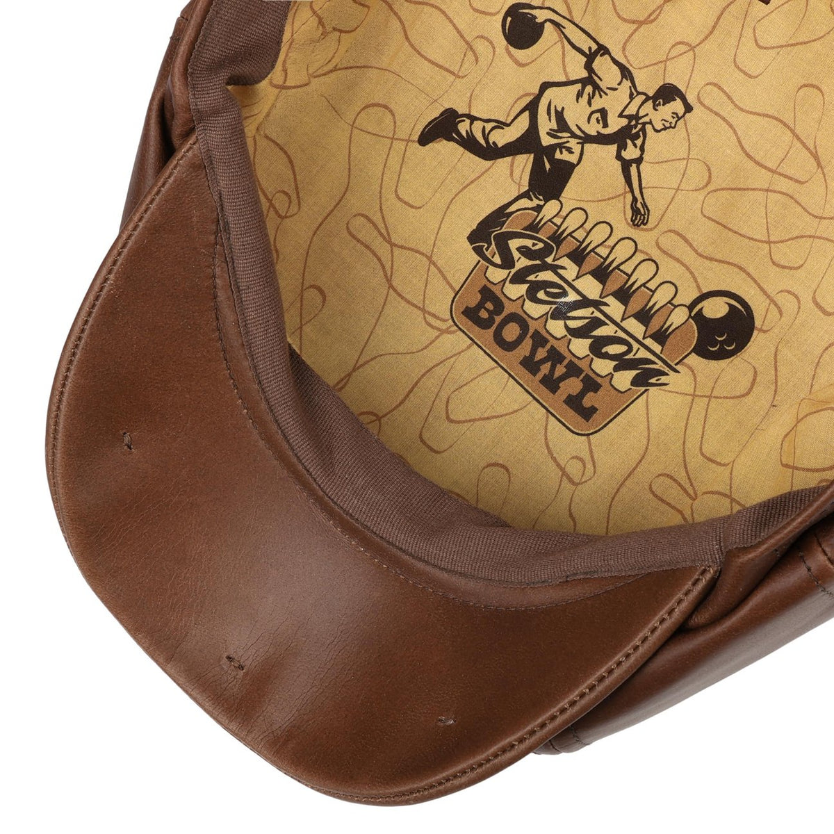 Hatteras Goat Nappa Bowling Flat Cap - JJ Hat Center ®