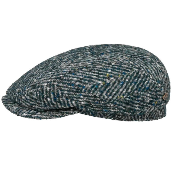 Driver Cap Herringbone Virgin Wool by JJ Hats