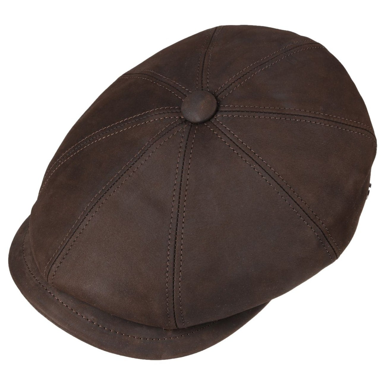 Nappa Wax Leather Flat Cap - JJ Hat Center ®