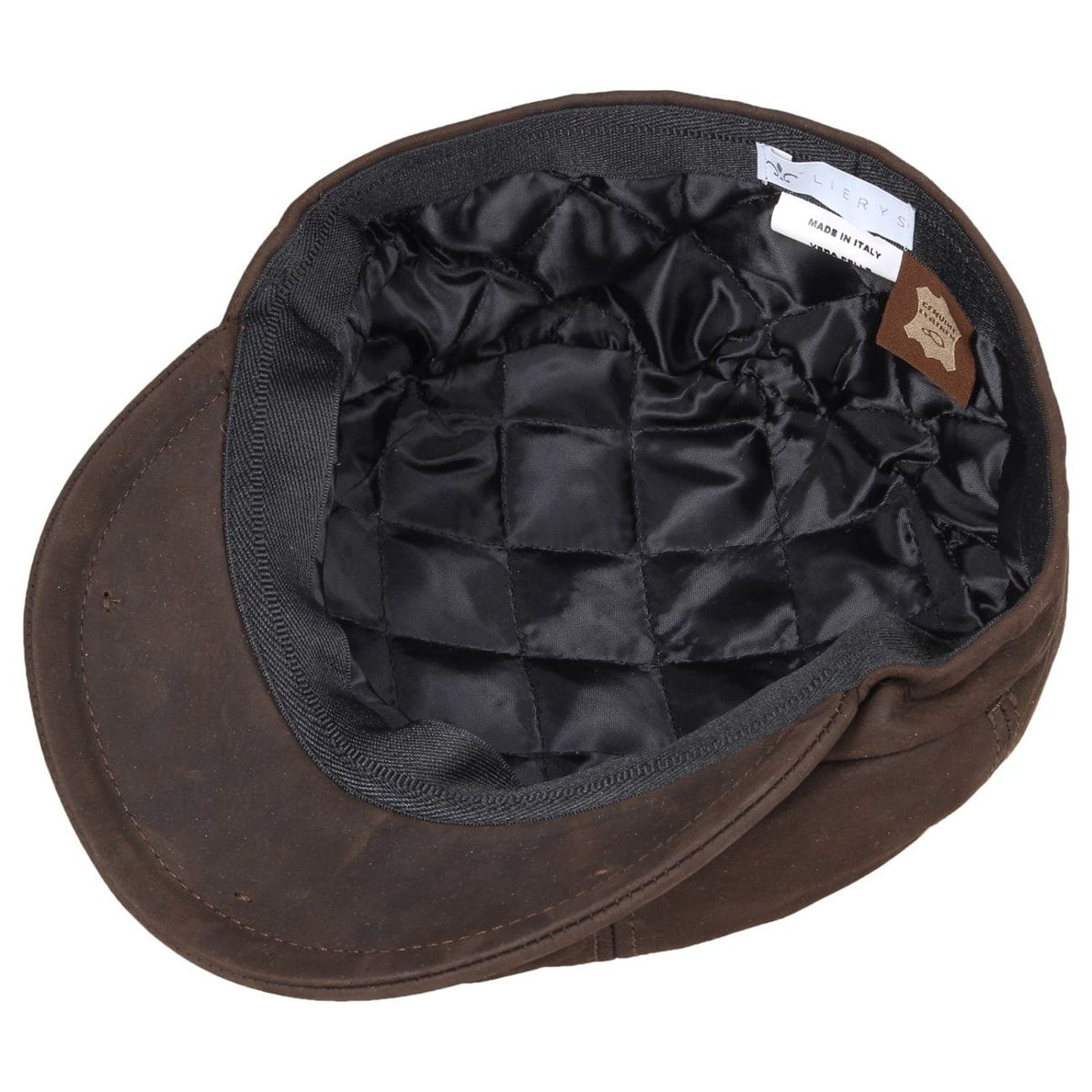 Nappa Wax Leather Flat Cap - JJ Hat Center ®