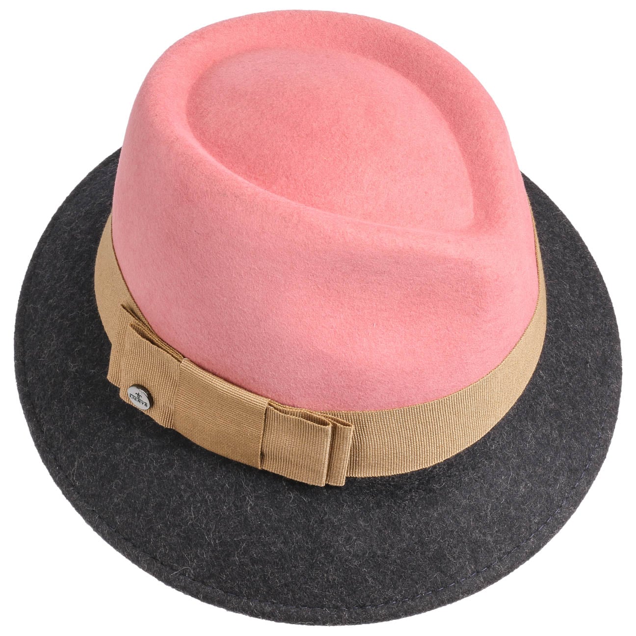 Asym Twotone Wool Felt Hat - JJ Hat Center ®