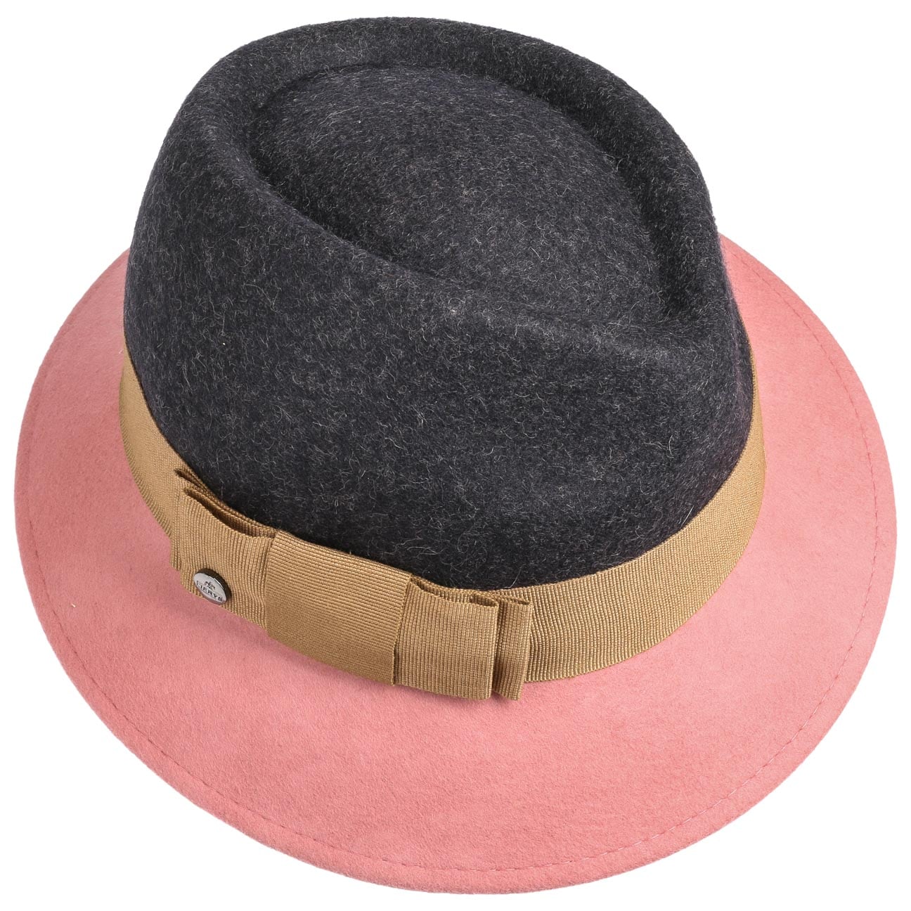 Asym Twotone Wool Felt Hat - JJ Hat Center ®