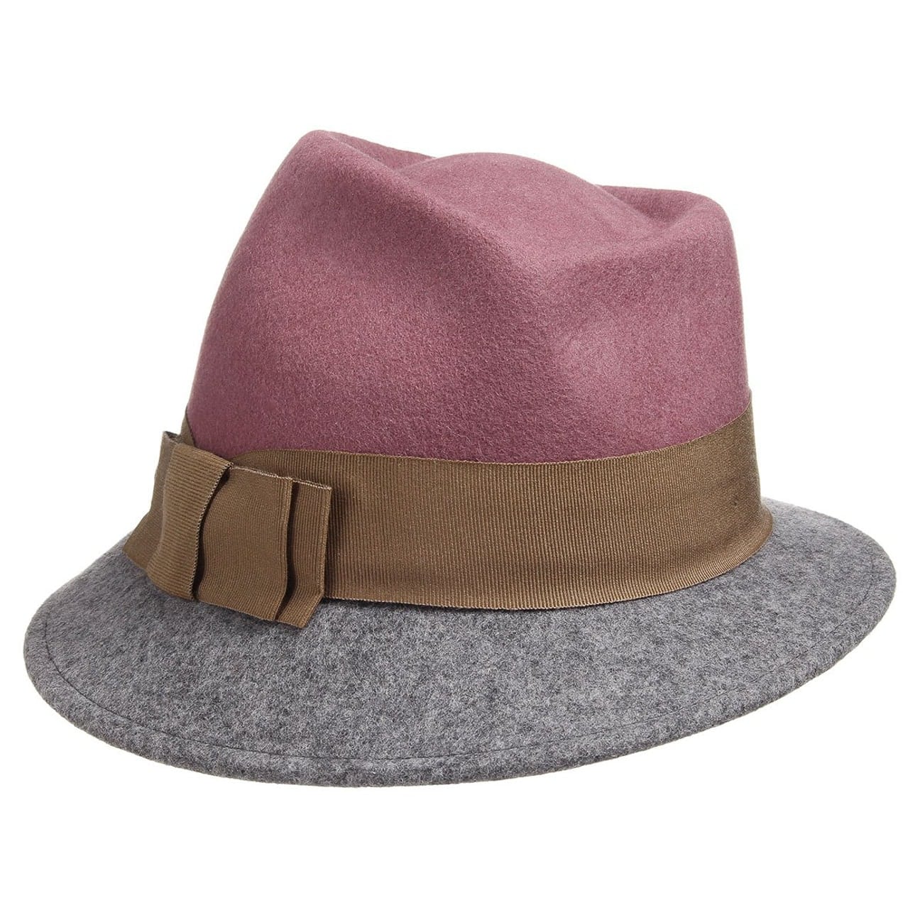 Asym Twotone Wool Felt Hat - JJ Hat Center ®