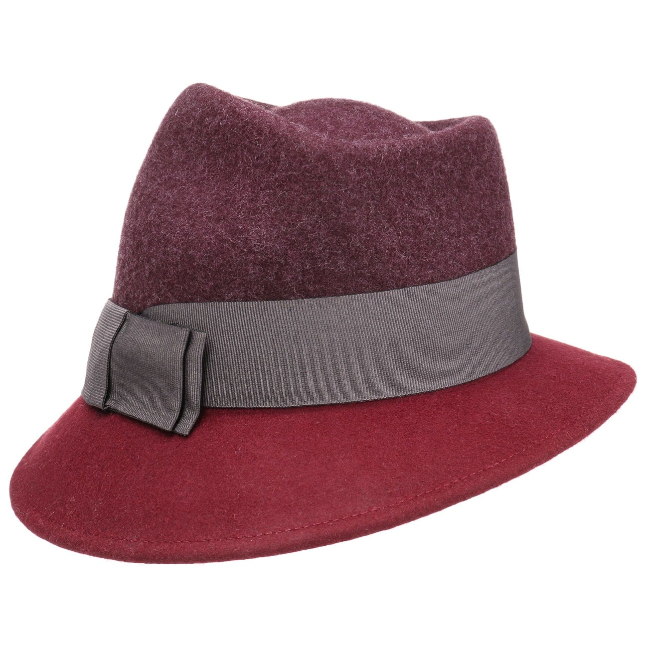 Asym Twotone Wool Felt Hat - JJ Hat Center ®