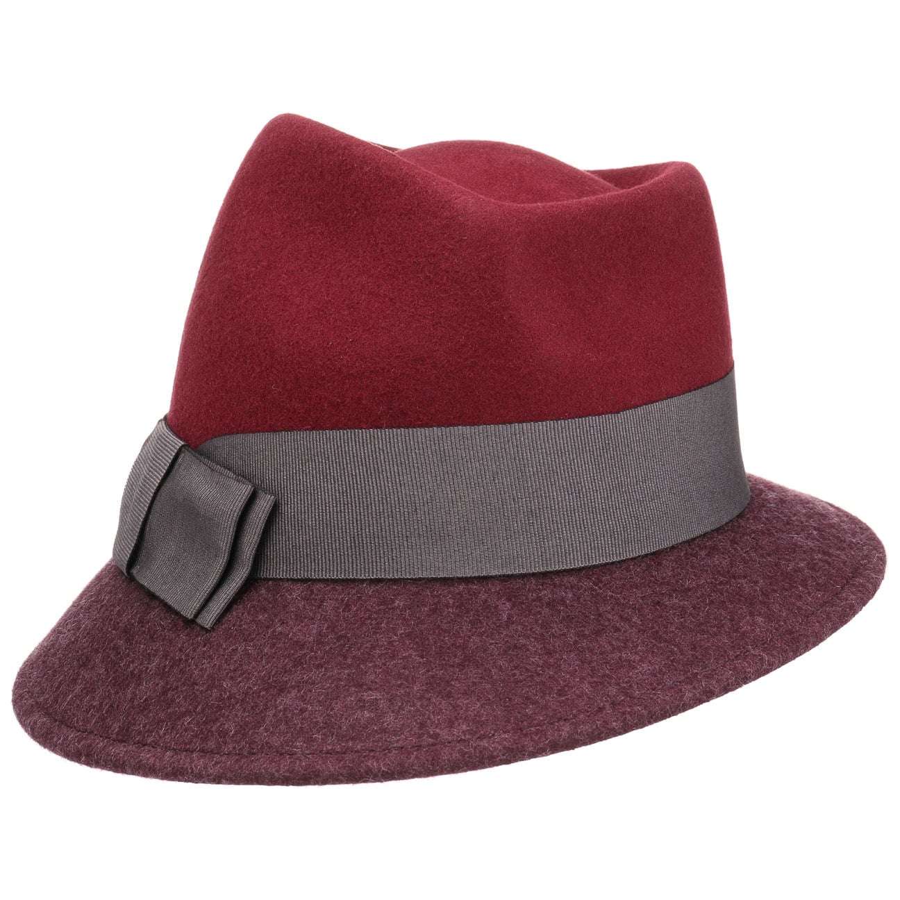 Asym Twotone Wool Felt Hat - JJ Hat Center ®