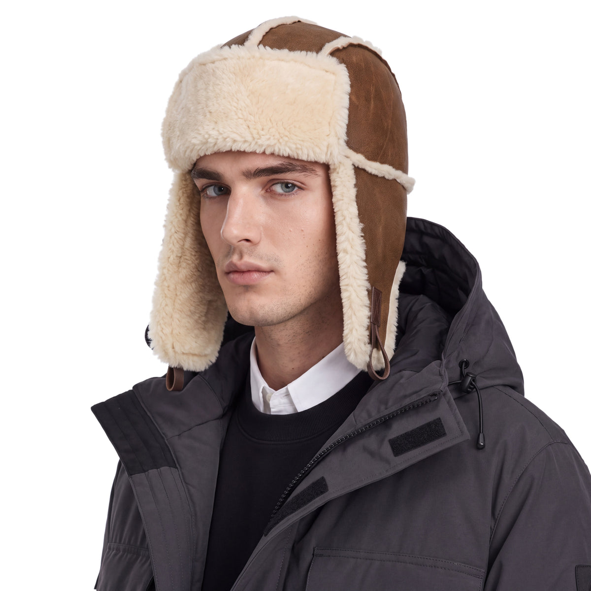Highfly Leather Trapper Hat