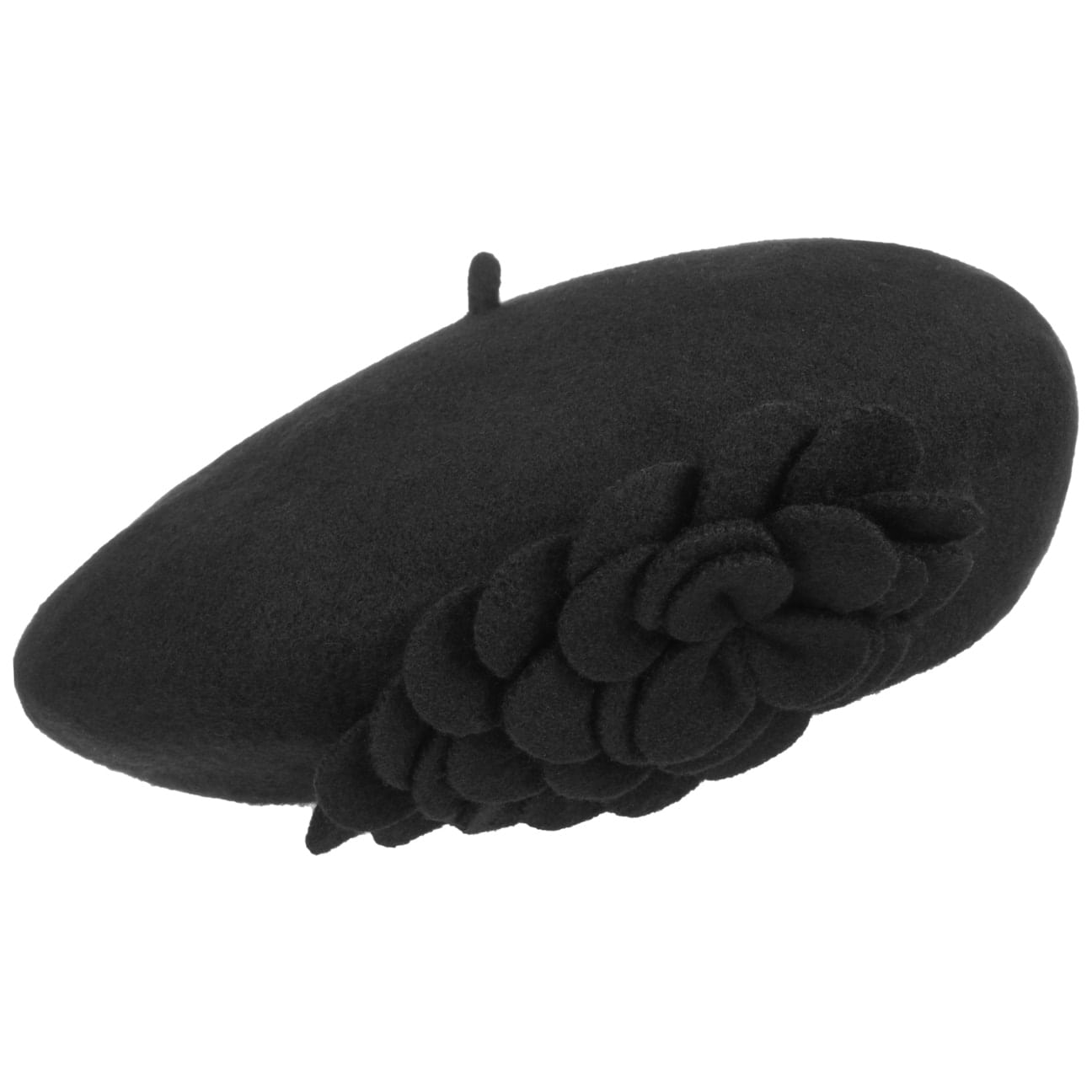 Agris Flower Wool Basque Beret - JJ Hat Center ®