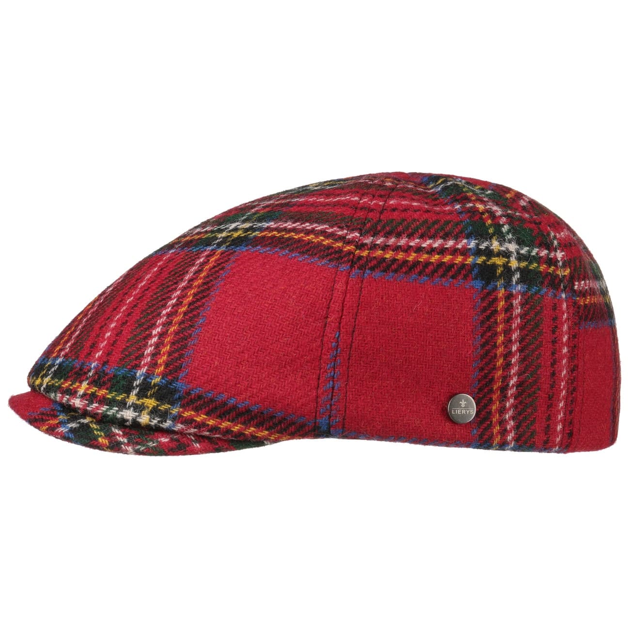 Stewart Wool Check Flat Cap - JJ Hat Center ®