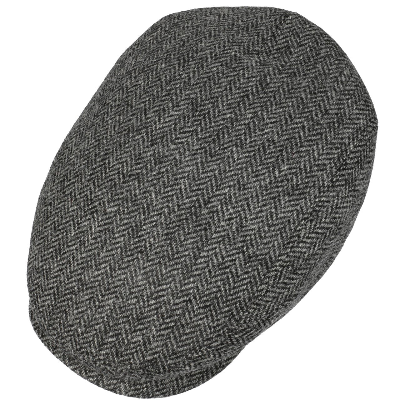 Crimson Wool Herringbone Flat Cap - JJ Hat Center ®