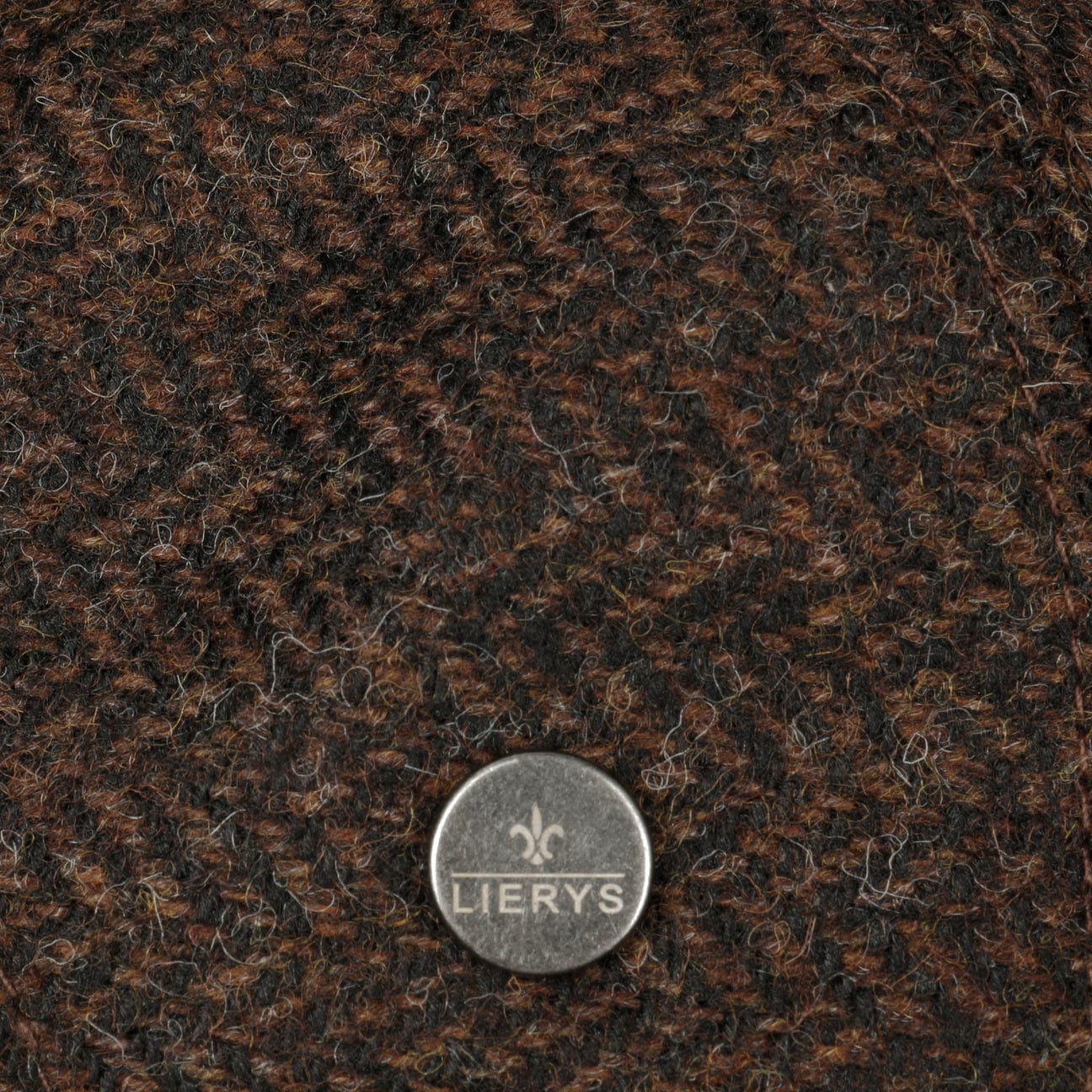 Crimson Wool Herringbone Flat Cap - JJ Hat Center ®